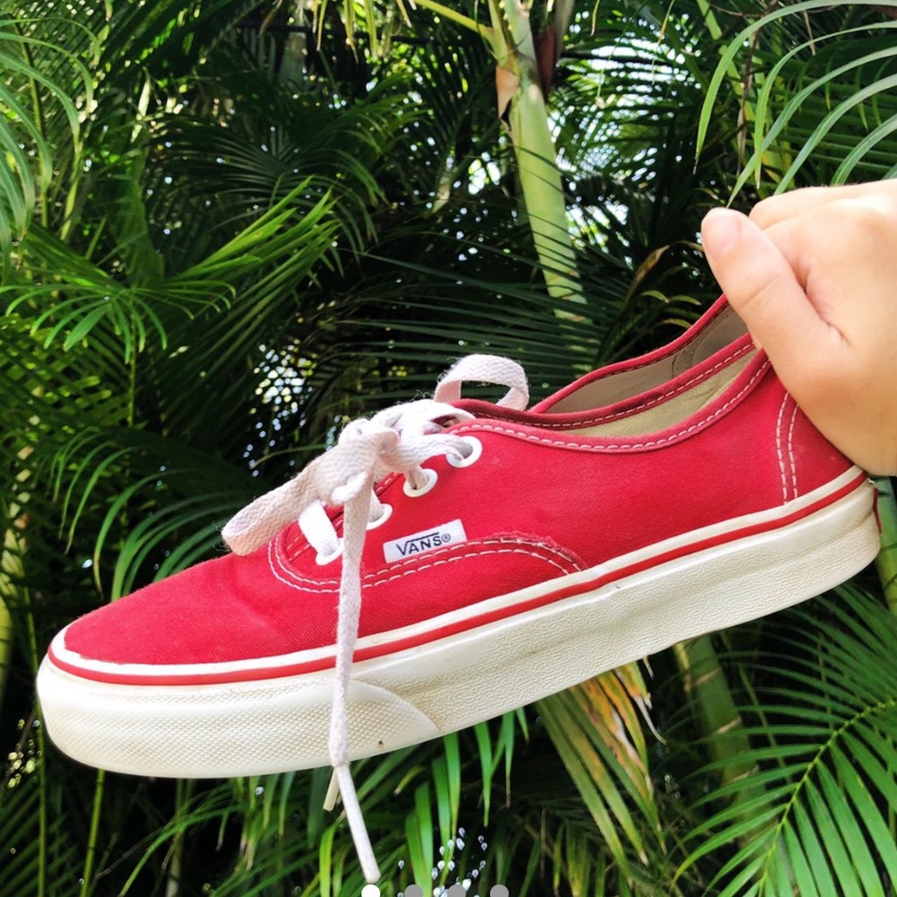 Red Classic Vans Sneakers 6